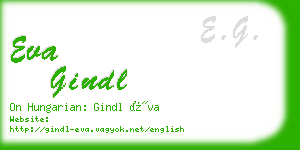 eva gindl business card